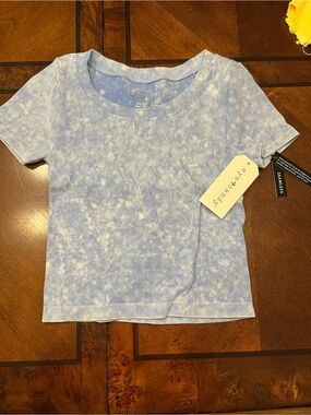Everyday Blue Tie-Dye Ribbed Tee - Eye Candy